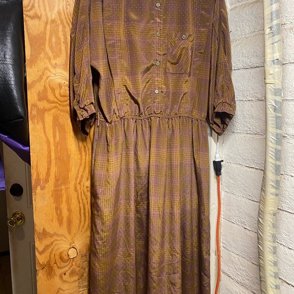 Vintage Donna Morgan For Non Stop Brown Midi Dress - Picture 9 of 12